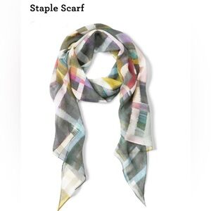 CABI Staple Scarf Multicolor Pastels NWOT GORGEOUS